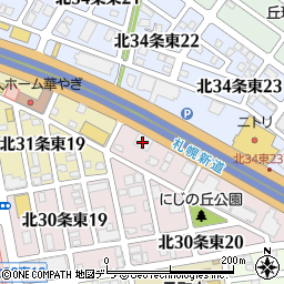 バーミヤン札幌新道店周辺の地図