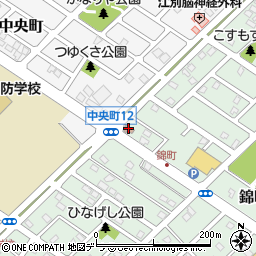 野幌錦町郵便局周辺の地図