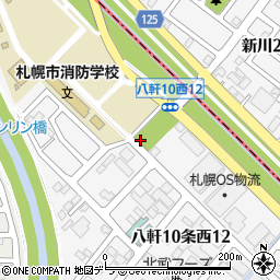 八軒ひかり公園トイレ周辺の地図