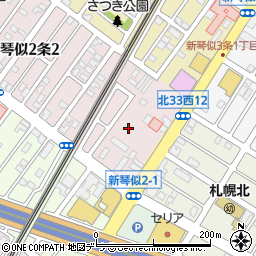 北海道札幌市北区新琴似２条1丁目周辺の地図
