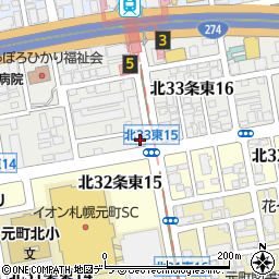 ｓｏｅｎ　ｂｙ　ｈｅａｄｌｉｇｈｔ札幌元町周辺の地図