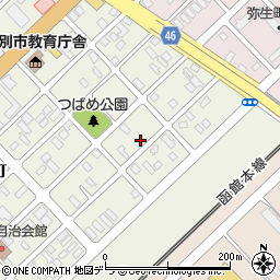 〒067-0074 北海道江別市高砂町の地図