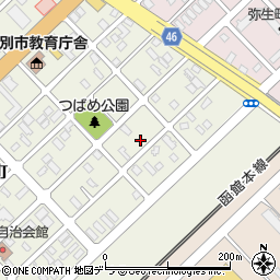 北海道江別市高砂町周辺の地図