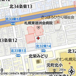 サツドラ薬局北３３条店周辺の地図