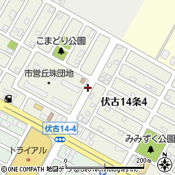 北海道札幌市東区伏古１４条周辺の地図