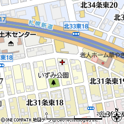 三和シヤッター工業株式会社　札幌統括営業所周辺の地図