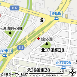北海道札幌市東区北３７条東周辺の地図