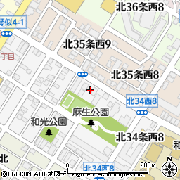 北海道つくし工房周辺の地図