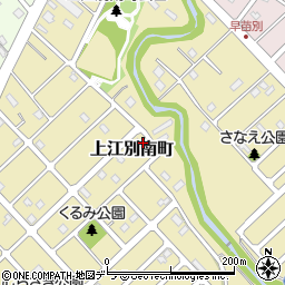 北海道江別市上江別南町周辺の地図
