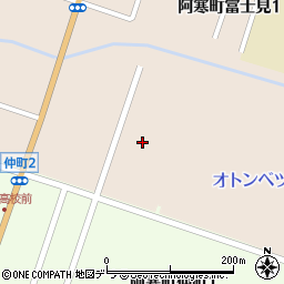 北海道釧路市阿寒町富士見1丁目4周辺の地図