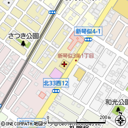北海道日産自動車新琴似店周辺の地図