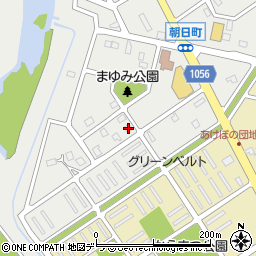 北海道江別市朝日町14-1周辺の地図