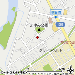 北海道江別市朝日町14-12周辺の地図