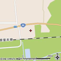 厚岸町役場　糸魚沢地区集会所周辺の地図