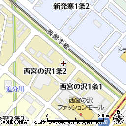山宗化学札幌支店周辺の地図