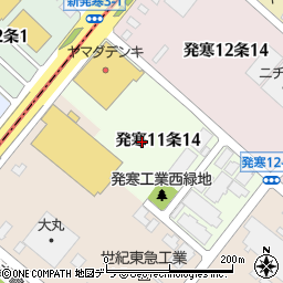 辻商事株式会社　印刷部札幌工場周辺の地図