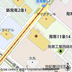コメリパワー　札幌発寒店資材館周辺の地図