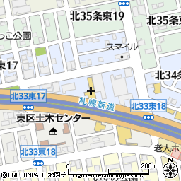 札幌トヨタ自動車　新道店周辺の地図