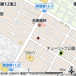 北海道札幌市東区東苗穂１２条周辺の地図