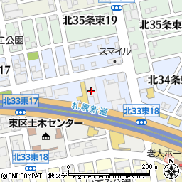 村本金属札幌支店周辺の地図