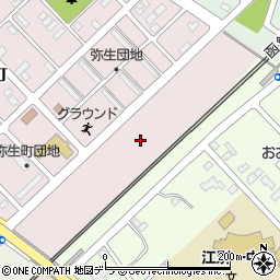 北海道江別市弥生町43周辺の地図
