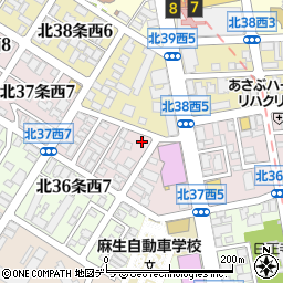 三相電機株式会社　札幌出張所周辺の地図