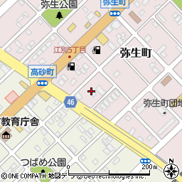 北海道江別市弥生町36周辺の地図