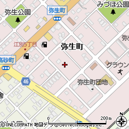 北海道江別市弥生町33周辺の地図
