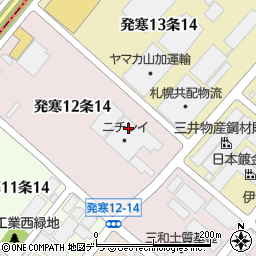 株式会社ニチレイ・ロジスティクス北海道　本社周辺の地図