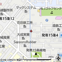 北海道札幌市西区発寒１５条周辺の地図