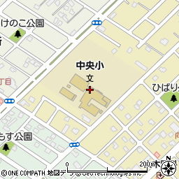 江別市立中央小学校周辺の地図