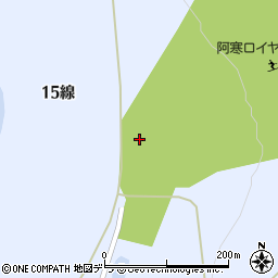 北海道釧路市阿寒町東舌辛１５線周辺の地図