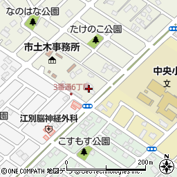 北海道江別市元江別本町20-4周辺の地図