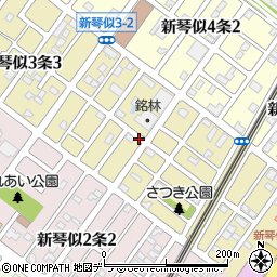 北海道札幌市北区新琴似３条2丁目周辺の地図