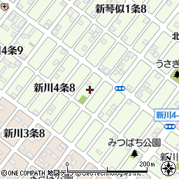 北海道札幌市北区新川４条8丁目11-20周辺の地図