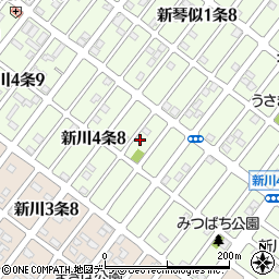 北海道札幌市北区新川４条8丁目11-7周辺の地図