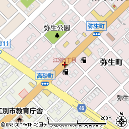 江別5丁目周辺の地図