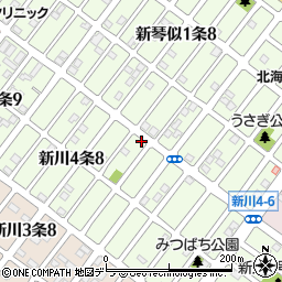 北海道札幌市北区新川４条8丁目11-16周辺の地図