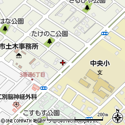 北海道江別市元江別本町19-1周辺の地図