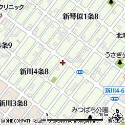北海道札幌市北区新川４条8丁目11-13周辺の地図