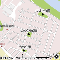 北海道江別市上江別東町周辺の地図