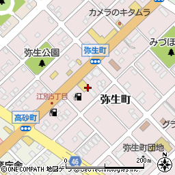 北海道江別市弥生町34周辺の地図