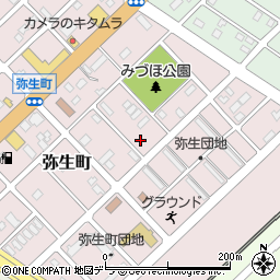 北海道江別市弥生町24-21周辺の地図