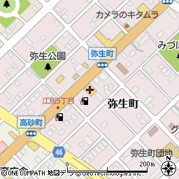 トヨタカローラ札幌　ジョイック江別店周辺の地図