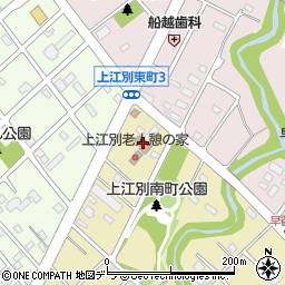 上江別自治会館周辺の地図