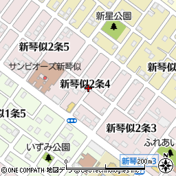 北海道札幌市北区新琴似２条4丁目周辺の地図