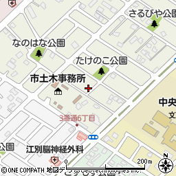 北海道江別市元江別本町18-12周辺の地図