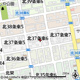 北海道札幌市東区北３７条東6丁目周辺の地図