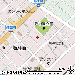 北海道江別市弥生町24周辺の地図