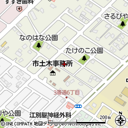 北海道江別市元江別本町18-9周辺の地図